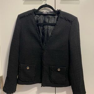 Black tweed jacket